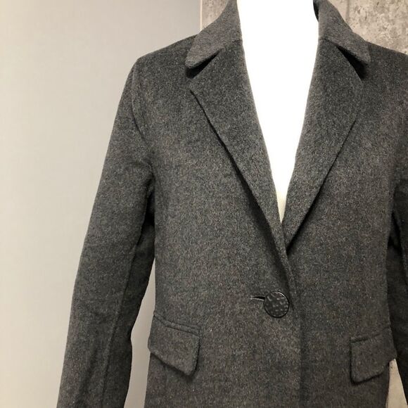 hotel Particulier Single Button Wool Blend Coat - Picture 6 of 13